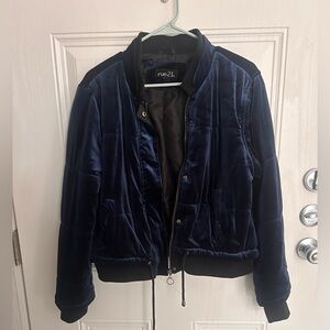 Rue21 Midnight Blue Velvet Outerwear